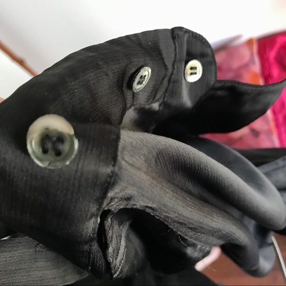 🆑 [4/$20] Liz Claiborne Vintage Satin Button-up Romper Jumper - Picture 6 of 7